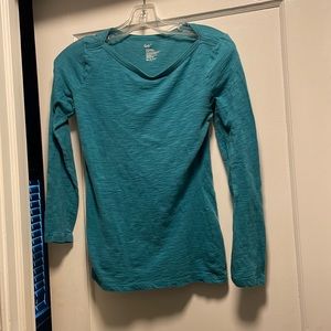 Gap long sleeve tee (green/teal)